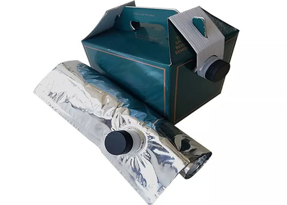 2L / 3L / 5L Jednorazowa torba BIB na kawę w pudełku Dozownik z zaworem / czopem 200 220 mikronów