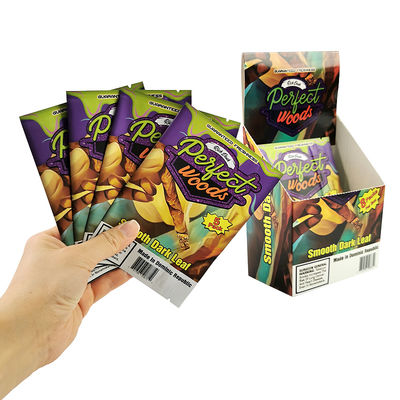 Logo niestandardowe Folia pieczeniowa Mylar Bag Wąskość Opakowanie tytoniowe Zip Plastic Humidor Cigar Ziplock Bags