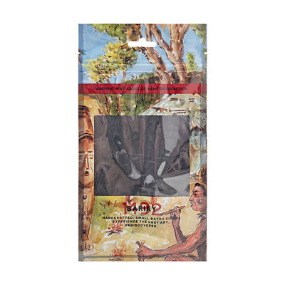 Logo Niestandardowy pokrowiec na nawilżacz cygar z przezroczystym okienkiem / zamkiem błyskawicznym / otworem do zawieszania