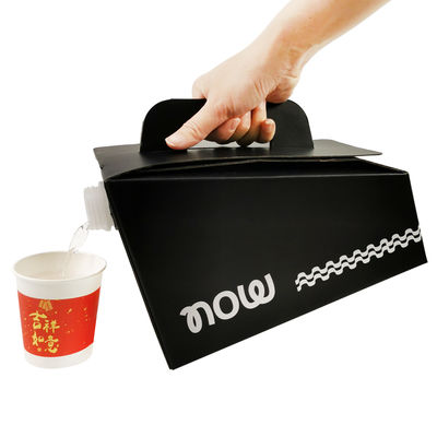 Niestandardowe drukowanie logo 1L 2L 3L 5L 10L Jednorazowy worek na kawę, napoje, wino BIB w pudełku z dozownikiem Kawa na wynos, na wynos Aseptyczny worek w pudełku