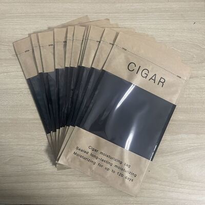 Ziplock Design Cigar Humidor Bags Lekkie i kompaktowe Wykorzystujące MOPP VMPET PE Material Struktura do ochrony cygar