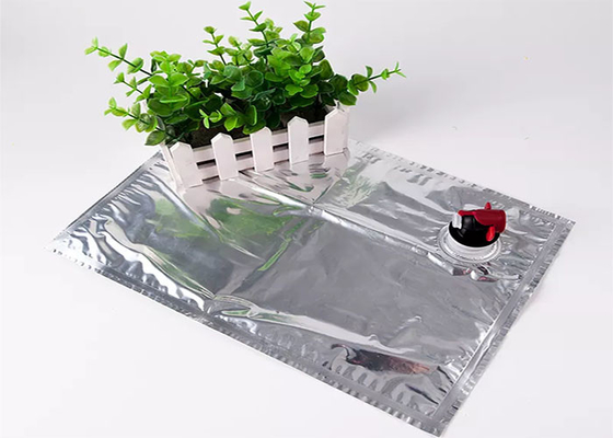 Czerwone wino / olej / woda / sok Detergentowa torba z folii aluminiowej z zaworem kranowym / czopem