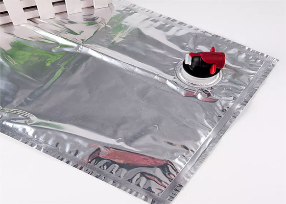 Czerwone wino / olej / woda / sok Detergentowa torba z folii aluminiowej z zaworem kranowym / czopem