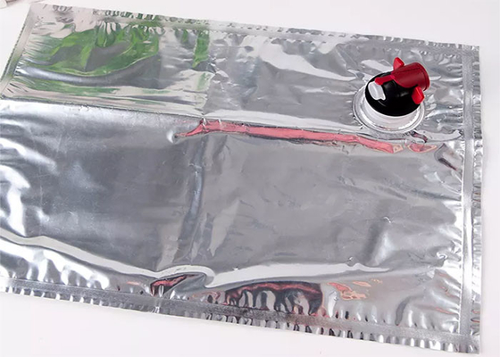 Czerwone wino / olej / woda / sok Detergentowa torba z folii aluminiowej z zaworem kranowym / czopem