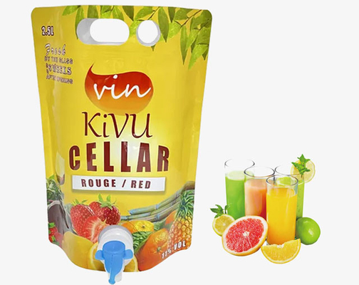 Oliwa z oliwek Kawa Wino Torba na napoje W pudełku Dozownik Folia aluminiowa 1l 2l 3l 5l Stand Up Pouch Z Vitop Tap / Czop