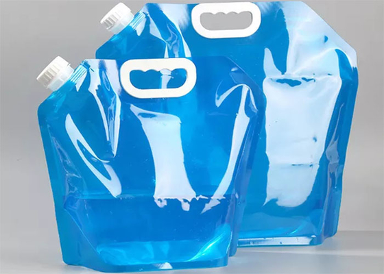 Składane plastikowe wiadro 5L 10L Camping Stand Up Water Pouch Duża pojemność