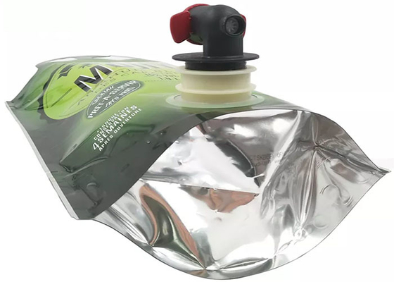 Dostosowane etui z wylewką stojącą Folia aluminiowa 3l Drink Juice Wine Liquid