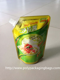 Laminowane woreczki z wylewanymi opakowaniami Torby foliowe na mleko sojowe Stand Up Spout Pouch