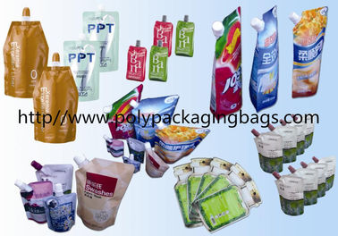 Laminowane woreczki z wylewanymi opakowaniami Torby foliowe na mleko sojowe Stand Up Spout Pouch