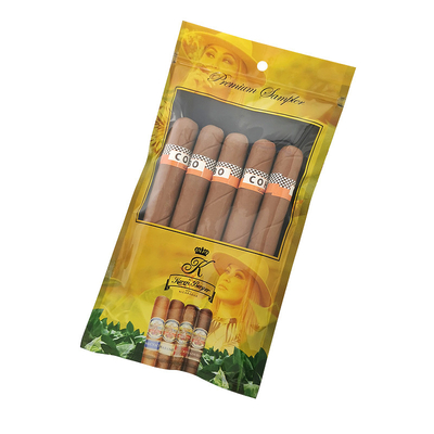 Fabryka Niestandardowy Drukowany Zip Lock Cigar Humidor torebki 69% ~ 75% RH