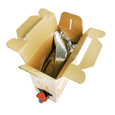 Opakowanie aluminiowe 1 l z pudełkiem do torebki z biustem, z kranem rozdającym, nadające się do pakowania soków ciekłych, wina, kawy i oleju z oliwek, z kranem do torebki z biustem