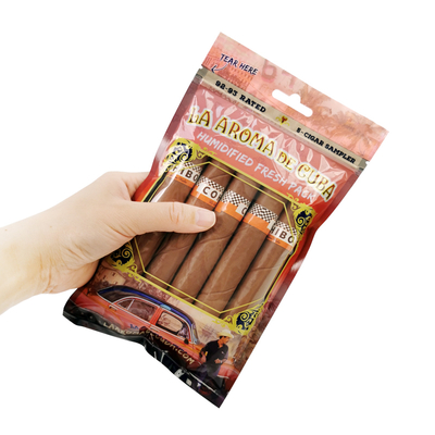 Pojemnik nawilżający cygaro z drukiem grawerowym Pojemniki na wilgotność cygar Pojemniki na wilgotność cygar Pojemniki na wilgotność cygar Pojemniki na wilgotność cygar Ziplock Pojemnik na wilgotność cygar