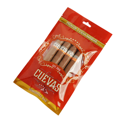 Niestandardowa pieczęć cieplna odporna na zapach Mylar Foil Bag Spot Uv Mailer Bags Cigar Packaging Bag z cygarą