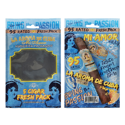 Niestandardowe logo Ziplock Mylar Folia Opakowanie na cygara Torba Przezroczysta Plastikowa z klinem bocznym do produktów gospodarstwa domowego i cygar