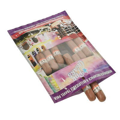 Zastosowane logo Puste opakowania papierosów do palenia Humidor plastikowy opakowanie Ziplock Pocket Bag Cigar Humidor Bag