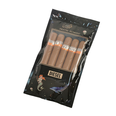 Luksusowe skórzane etui podróżne na cygara z nawilżaczem, przenośna torba humidor z cedrową wyściółką, zamykana na zamek błyskawiczny, kontrola wilgotności