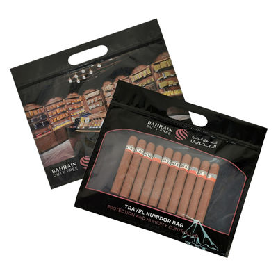 Personalizacja Drukowanie Wilgotność Torby na Cygaro Zamek Błyskawiczny Humidor do Cygar Opakowanie Podróż Wilgotność Nawilżacz Torba