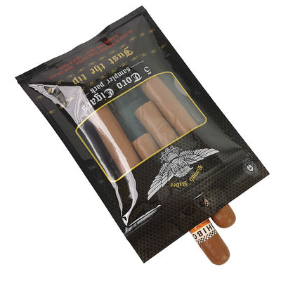 Niestandardowo zaprojektowane płaskie torby odporne na wilgoć Drukowane cieplnie uszczelniające folia aluminiowa Mylar 3 Side Seal dla folii tytoniowej