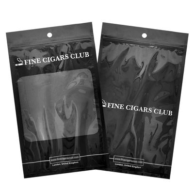 Samodzielnie opracowany plastikowy worek do pakowania - worki do cygar / worek do cygar z wilgotnością z zamkiem i okienami