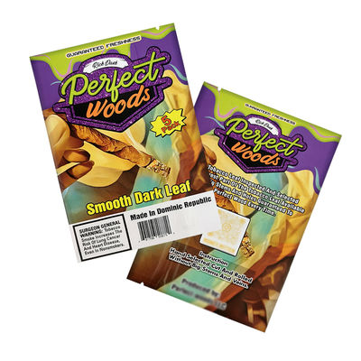 Logo niestandardowe Folia pieczeniowa Mylar Bag Wąskość Opakowanie tytoniowe Zip Plastic Humidor Cigar Ziplock Bags