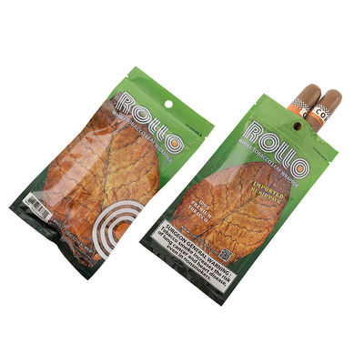 Niestandardowe drukowanie plastikowych akcesoriów do palenia ręcznie zwijanych torebek na tytoń z zamknięciem strunowym, opakowania do cygar z nawilżaniem