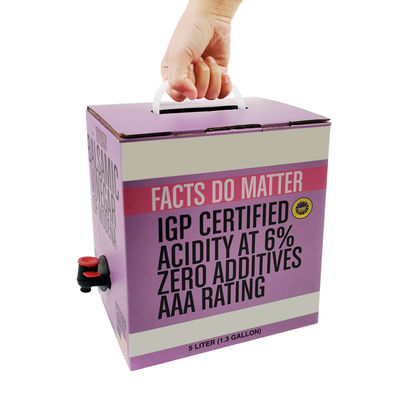 Niestandardowa aluminiowa przezroczysta torba na bib 5L do pakowania soku, worek na napoje, torba na wino w pudełku