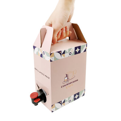 Niestandardowe 2L 3L 5L Jednorazowe Kartonowe Opakowanie Papierowe Kawa Cold Brew Sok Box Dispenser Bag in Box Aseptyczny Worek