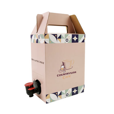 Niestandardowe 2L 3L 5L Jednorazowe Kartonowe Opakowanie Papierowe Kawa Cold Brew Sok Box Dispenser Bag in Box Aseptyczny Worek
