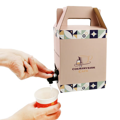 Niestandardowe 2L 3L 5L Jednorazowe Kartonowe Opakowanie Papierowe Kawa Cold Brew Sok Box Dispenser Bag in Box Aseptyczny Worek