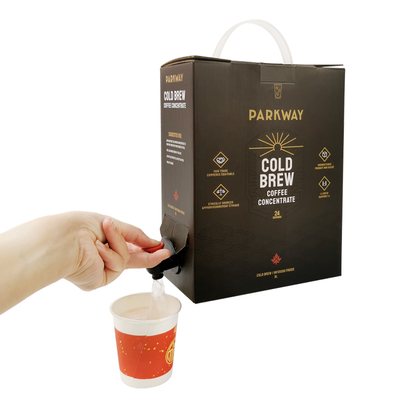Niestandardowy 3L Aluminiowy worek bib w pudełku worki z kranem do rozdawania na płynny sok Wino Kawa Oliwa z oliwek opakowania worki z kranem bib