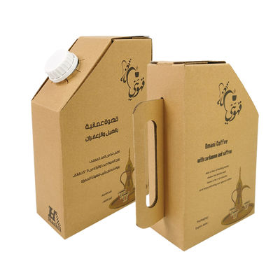 Worek na napoje 1L/2L/3L/5L Jednorazowy z uchwytem Torba na wino z zaworem w pudełku z bibą do kawy Dystrybutor do kawy w pudełku