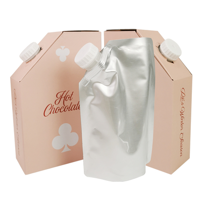 Custom 1L 1.5L 2Liter 3L 5L 96OZ BIB BAG Disposable Bag in Box TeaJuice Coffee to Go Paper Box Package with Dispenser