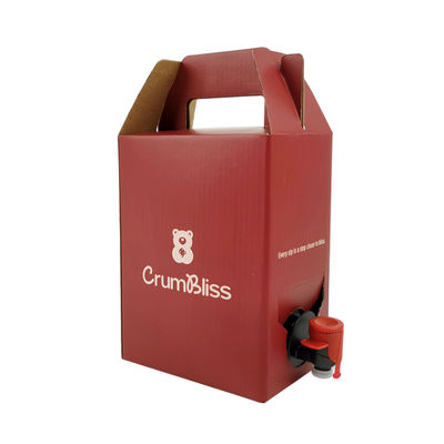 1L-10L Aseptic Beverage Bib Filler Capper Bag in the Box Heat Seal Aluminium Wine & Juice Bag z kranem Vitop do wody mineralnej