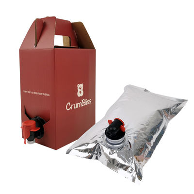 1L-10L Aseptic Beverage Bib Filler Capper Bag in the Box Heat Seal Aluminium Wine & Juice Bag z kranem Vitop do wody mineralnej