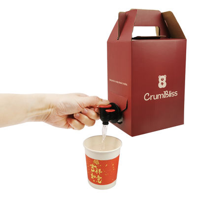 1L-10L Aseptic Beverage Bib Filler Capper Bag in the Box Heat Seal Aluminium Wine & Juice Bag z kranem Vitop do wody mineralnej