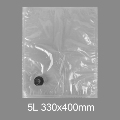 Custom Transparent BIB 3l 5l 10l 20l Plastic Tap Bag Drinking Water Wine Juice Bag in Box Dispenser With Butterfly Valve Vitop