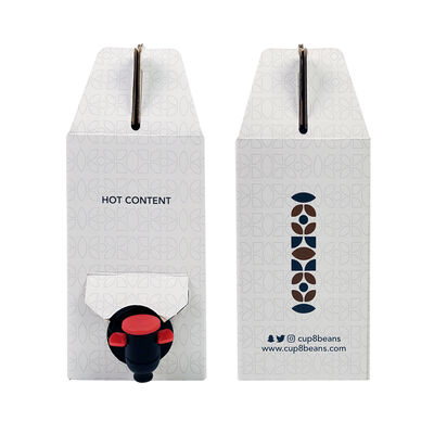 Łatwy w dozowaniu worek Bag-in-Box z kranem i bez uchwytu do wszechstronnego pakowania