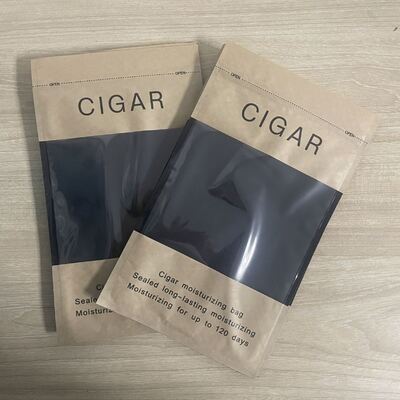 Ziplock Design Cigar Humidor Bags Lekkie i kompaktowe Wykorzystujące MOPP VMPET PE Material Struktura do ochrony cygar