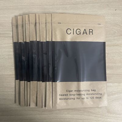 Ziplock Design Cigar Humidor Bags Lekkie i kompaktowe Wykorzystujące MOPP VMPET PE Material Struktura do ochrony cygar