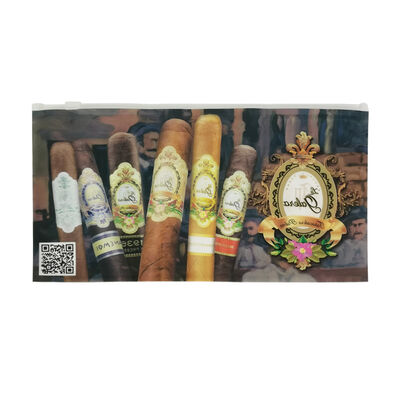 Małe plastikowe torebki z cygarami Cigar hydratacyjne plastikowe torby z zipem zaprojektowane do zatrzymywania wilgoci i łatwego ponownego dostępu