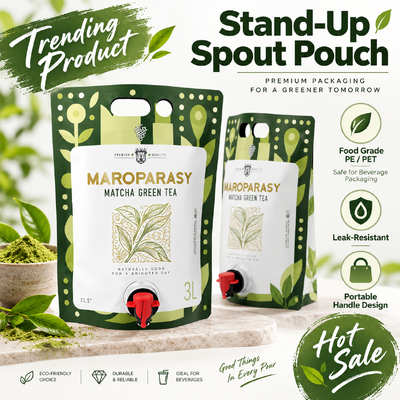 PET AL NY PE Or Custom Material Stand Up Pouch With Spout With Gravure Printing And Butterfly Valve Bag Type Designed For Packaging