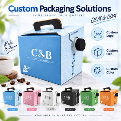 Plastic Bag In Box Equipped with Customized Printing and Accessories Tap Spout Providing Leak Proof Liquid Containment