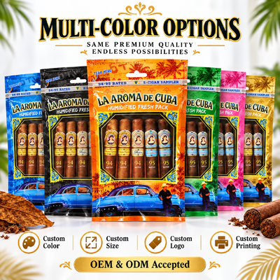 Cigar Humidor Bags Featuring Food-grade TPU And PE Material Cigar Moisturizing Plastic Zipper Bags