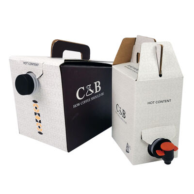 Customized BIB bags in Box made from eco friendly materials ensuring safe packaging and extended shelf life for liquids