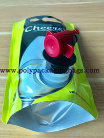 1,5 l 3 l 5 l czerwonego wina Stand Up Liquid Bags z zaworem motylkowym / czopem
