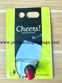 1,5 l 3 l 5 l czerwonego wina Stand Up Liquid Bags z zaworem motylkowym / czopem
