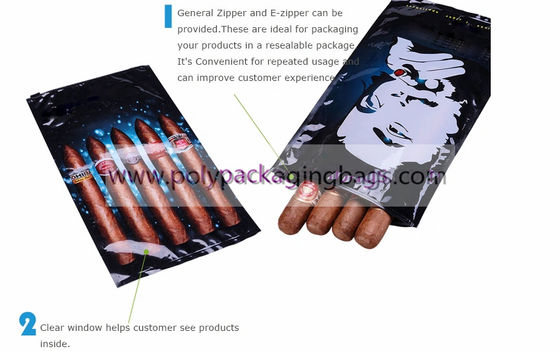 System nawilżania Zamykane torby na cygara Ziplock z suwakiem Travel Cigar Humidor