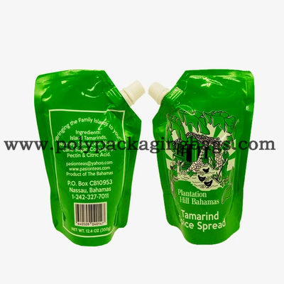 120 mikronów płynne opakowanie VMPET Stand Up Pouch z dziobkiem / wylewanymi torebkami