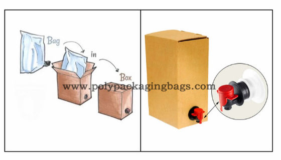 Dwuwarstwowa torba wielokrotnego użytku do przechowywania płynów Torba z folii aluminiowej BIB Bag In Box Torby na wino