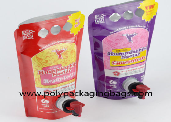 Podwójne dno 1,5 l 3 l 5 l Folia aluminiowa Wylewane woreczki Torby do pakowania z czopem